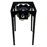 thumbnail of Réchaud à Gaz 1 feu 4500W 4 pieds modulables 3 Hauteurs Bruleur en fonte - Cuisine Extérieure 40 x 40 x H78cm Allumage Piezo