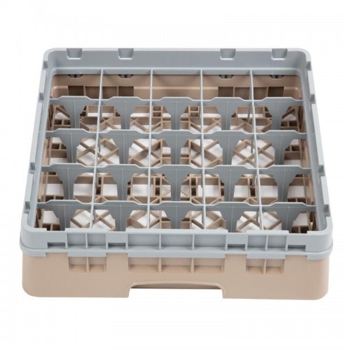 Cambro Gläserspülkorb beige mit 25 Fächern max Glashöhe 9,2cm. Dieser Gläserspülkorb bietet