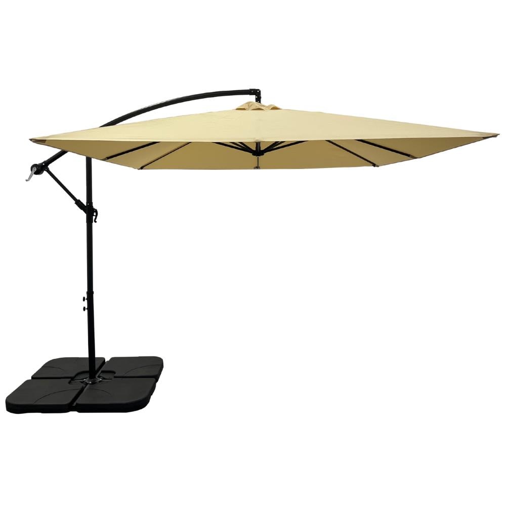 Ampelschirm Sorrento | Seitenmast-Sonnenschirm 2,5 x 2,5 m | Beige
