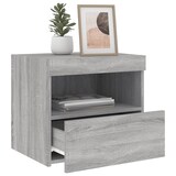 thumbnail of vidaXL Nachttische mit LED-Leuchten 2 Stk. Grau Sonoma 50x40x45 cm