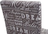 thumbnail of CHEFGASTRO 2er-Set Esszimmerstuhl klassisch und zeitlos HxBxT 90x43x56cm Sitzhöhe 45cm Küchenstuhl Textil mit Schriftzug Beine Struktur - Eiche Grau