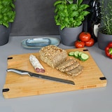 thumbnail of Massiv Holz Schneidebrett mit Ausguss 44x30x2cm Antirutsch Bambus Brett XL