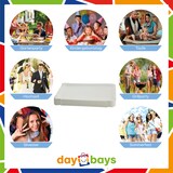 thumbnail of DayBays 1000 Stk. Pappteller 16x20 cm rechteckig weiß ohne Beschichtung