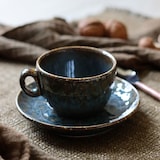 thumbnail of Ogo Living - Lot 6 tasses 16cl et soucoupes 14cm venus en porcelaine