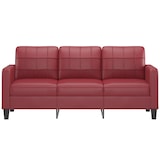 thumbnail of vidaXL 3-Sitzer-Sofa Weinrot 180 cm Kunstleder