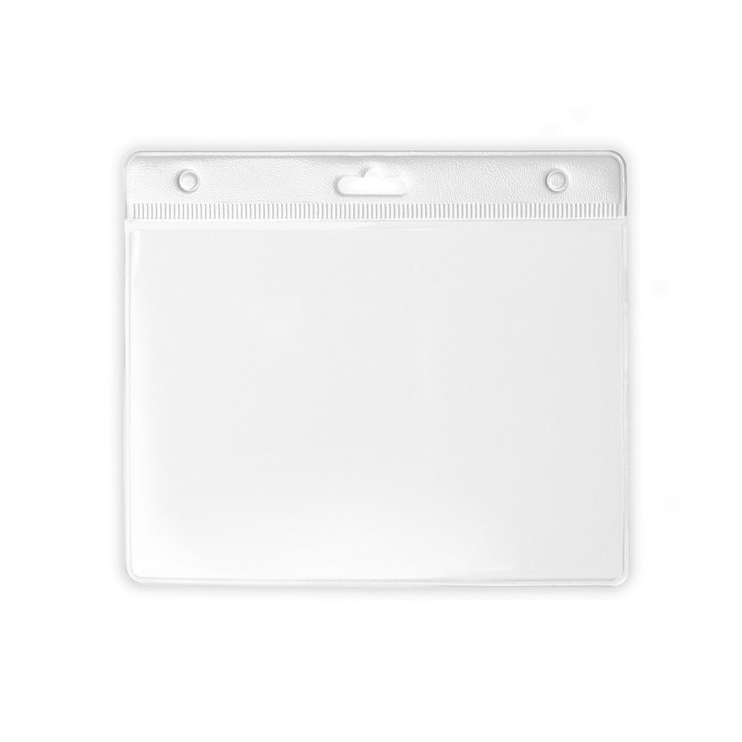 50x Naamkaart- en badgehouder Wit