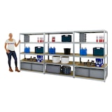 thumbnail of PROREGAL Mega Deal | 3x Schwerlastregal Big Elephant M | HxBxT 180x120x60 cm | Fachlast 250kg | Verzinkt | Stecksystem Lagerregal Regalsystem 3 Stk.