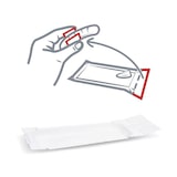 thumbnail of 500x BIONATURE Pappteller mit Abriß aus Frischfaser  8 x 10 + 3 cm fettdicht weiß