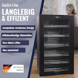 thumbnail of Sommertal Kühlschrank GK 100– Leiser Getränkekühlschrank mit LED, Touchscreen & Schloss kleiner Flaschenkühlschrank schwarz 100L