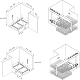 thumbnail of Meuble d'angle articulé pour meubles de cuisine Suprastar Emuca