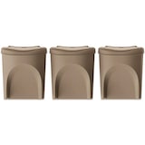 thumbnail of KEDEN - Sortibox set van 3 recyclingbakken van elk 25 liter in bruin