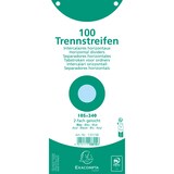 thumbnail of Exacompta - Réf. 13315B - Carton de 12 Paquets de 100 fiches intercalaires horizontales unies perforées sous film 105 x 240 mm bleu clair