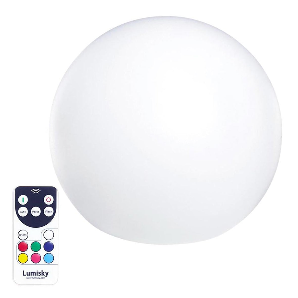 Boule lumineuse sans fil flottante LED D30CM Multicolore Lumisky