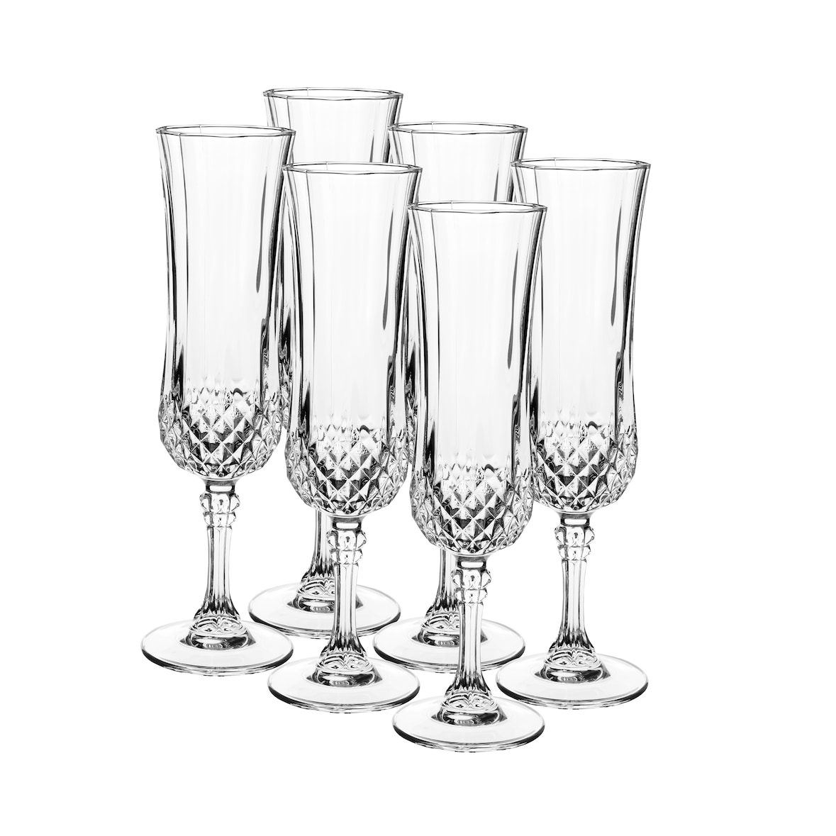 MÄSER Sektkelch 14 cl, 6-er Set, postsicher, Serie LONGCHAMP