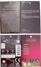 thumbnail of Laterne Sturmlaterne LED Licht Campinglampe Camping H 24,5 cm weiß