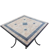 thumbnail of BS COM Tavolo da Giardino Quadrato con piano in Mosaico 80x80 Acciaio 80x80x74 cm Taupe
