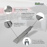 thumbnail of TRUTZHOLM 1x Alu Auffahrrampe 181 cm Traglast 200 kg klappbar rutschfest Motorradrampe Verladerampe