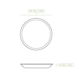 thumbnail of BIOZOYG 100 Stück Einwegteller Ø 18cm Palmblatt-Teller, rund, biologisch abbaubar, umweltfreundlich, kompostierbar, wiederverwertbar, Wegwerfteller