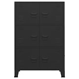 thumbnail of vidaXL Lagerschrank Industrial Schwarz 75x40x115 cm Metall