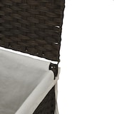 thumbnail of vidaXL Wäschekorb mit Deckel Dunkelbraun 46x33x60 cm Poly Rattan