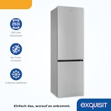 thumbnail of Exquisit Kühl-Gefrierkombination KGC265-70-NF-040C inoxlook | 253 L Volumen | Kühl Gefrierkombination No-frost | Türanschlag wechselbar