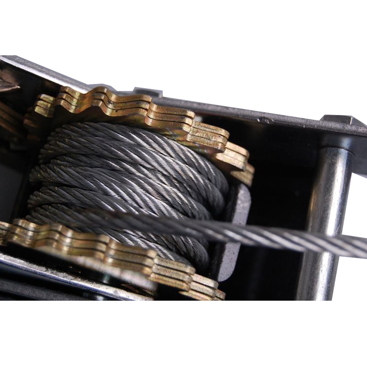 Handseilzug 4t 4000kg  mit Sicherheitslastenhaken Stahlseil Umlenkrolle Seilwinde Forst Boot