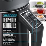 thumbnail of Arendo Wasserkocher 1,5 l 2200 W, Edelstahl, Doppelwand, Temperaturwahl 40 - 100°C mit Anzeige, vulkangrau