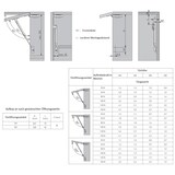 thumbnail of Kompressionsfeder Gasdruckdämpfer Klappenträger Klappenhalter Gasfeder Weiß 60N