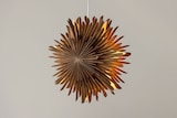 thumbnail of Sälen Weihnachtsstern mit Licht Papier Ø35 cm Pendelleuchte braun.
