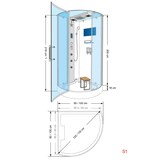 thumbnail of AcquaVapore D37-20L0-EA Dusche Duschtempel Komplett Duschkabine 100x100