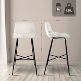 thumbnail of Barhocker Altona creme/Samt