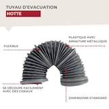 thumbnail of Tuyau Evacuation Hotte de Cuisine Fackelmann
