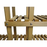 thumbnail of Pflanzregal HWC-L71, Blumentreppe Standregal Regal Blumenständer, 5 Ablagen, 95x105x25cm Outdoor Tanne Holz FSC®, braun