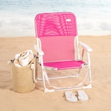 thumbnail of Aktive Set 2 Sillas plegables de playa 44x40x72 cm fucsia con asa