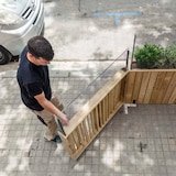 thumbnail of Séparateur d'Ambiances pour Terrasses avec Rambarde Pliable 150 x 12 x 75 cm