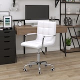 thumbnail of Sedia da Ufficio in Similpelle Bianca con Altezza Regolabile