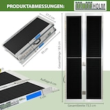 thumbnail of TRUTZHOLM Rollstuhlrampe 183 cm Traglast 272 kg Alu 2-fach klappbar Friktionsbeschichtet Kofferrampe