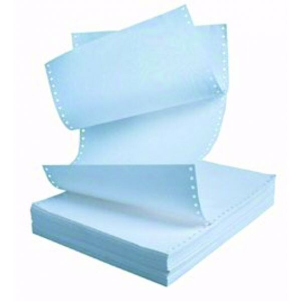 Papel continuo autocopiativo 240x12 12x95 4 caras Azul Caja 500