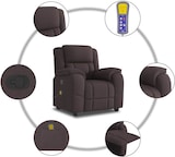 thumbnail of vidaXL Massagesessel Dunkelbraun Stoff