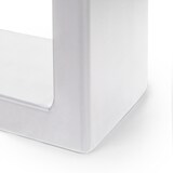 thumbnail of Emuca 2040012 Jeu De Pieds Rectangulaires Square Pour Table, Largeur 600mm, Acier, Peint En Blanc