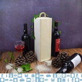 thumbnail of Espirito Rebelde Holzkiste für Wein 100x100x345 mm (1 Flasche) - Weinkiste aus Holz, Weingeschenkbox, Holz-Geschenkkiste für Flaschen