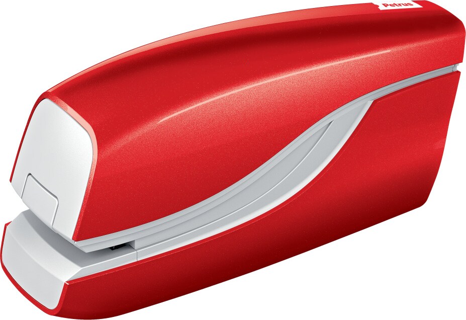 Grapadora Petrus contactless mod. E-310 (Alimentación 4 pilas 1,5V no incluidas), rojo metalizado (628837)