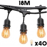 thumbnail of Lumisky MAFY 40xE27 18M Cordão de Luzes Conectável PVC Preto