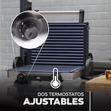 thumbnail of Masterpro - Griglia elettrica antiaderente Foodies con griglia 12x32x40cm, 2200W, in acciaio inox e ABS, con 3 funzioni