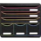 thumbnail of Module STORE-BOX à l'italienne 6 tiroirs Black Office noir/arlequin