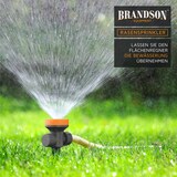 thumbnail of Brandson 1x Rasensprenger 5 Fach Rasensprinkler, Flächenregner Garten Sprinkler, Kreis Halbkreis Viertelkreis Fächer beidseitig Strahl, Wählscheibe