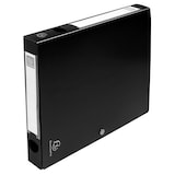 thumbnail of Exacompta 54631E 10x Archivbox mit Druckknopf aus PP 700µ, Rücken 40mm, blickdicht, 25x33cm für DIN A4 - Schwarz