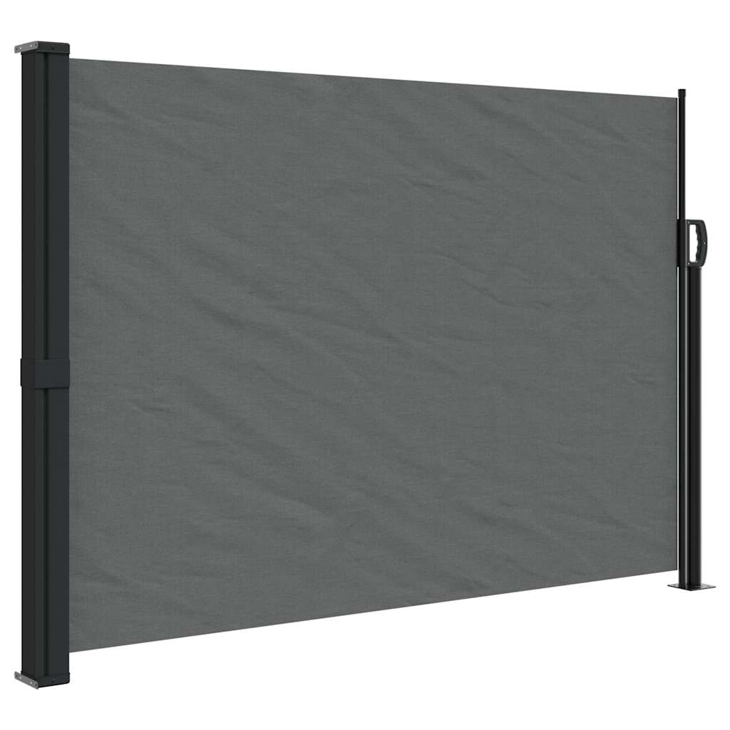 vidaXL Ausziehbare Seitenmarkise Anthrazit 140x500 cm