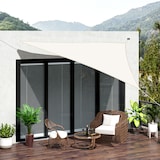 thumbnail of Outsunny Vela de Sombra Triangular 5x5x5 m Toldo Vela de Poliéster com Proteção UV Aneis em Forma de D e Cordas para Jardim Pátio Piscina Creme