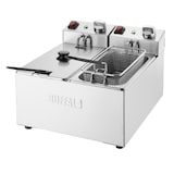 thumbnail of Buffalo Dubbel Tank Dubbele Mand 2X3Ltr Aanrecht Friteuse 2X2Kw